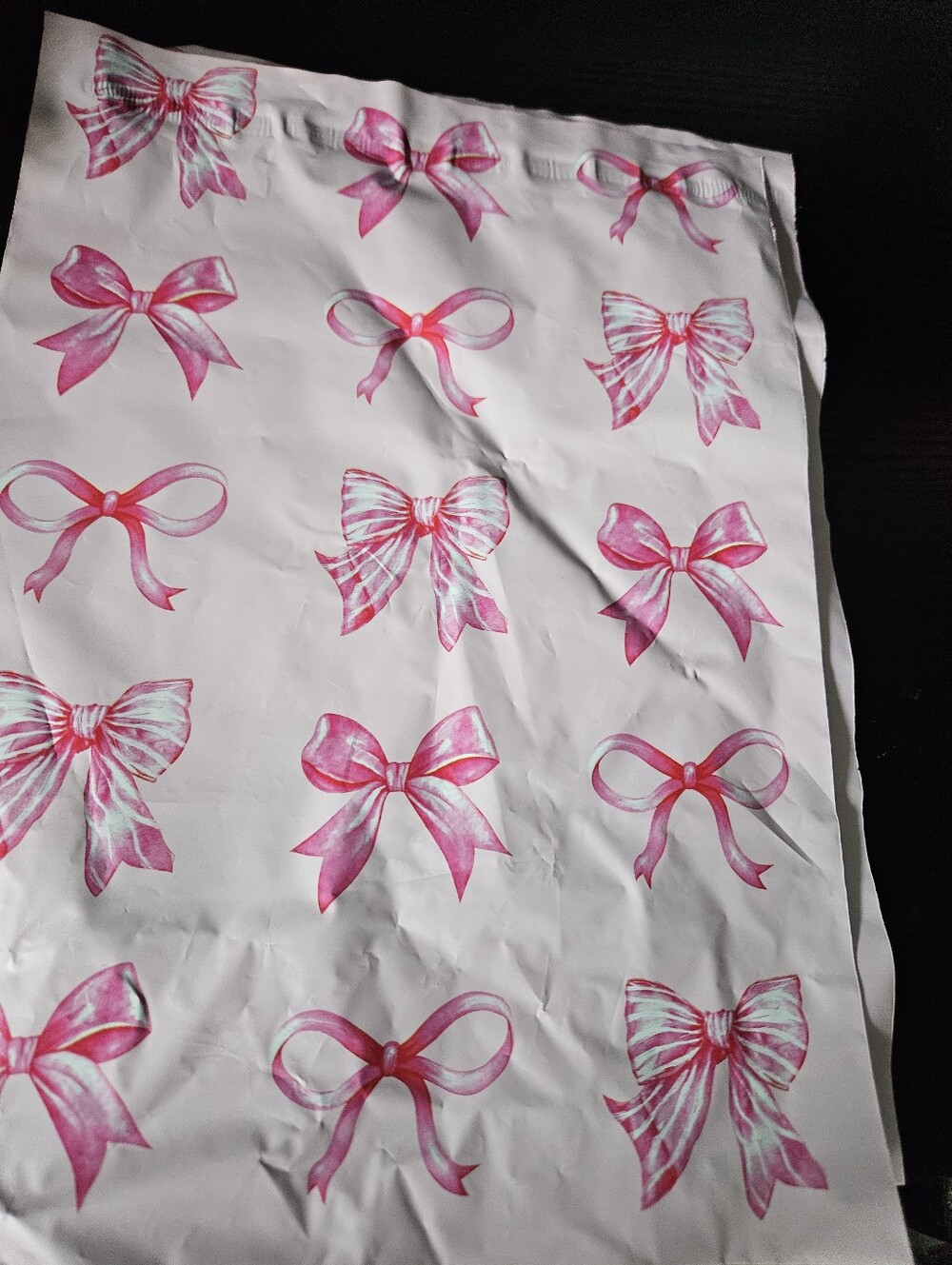 Pink Bow Polymailer Packages